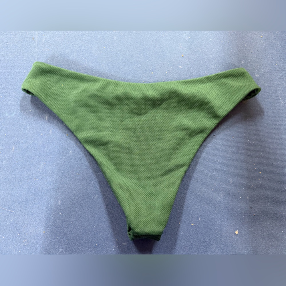 Zaful dark teal cheeky bikini bottoms